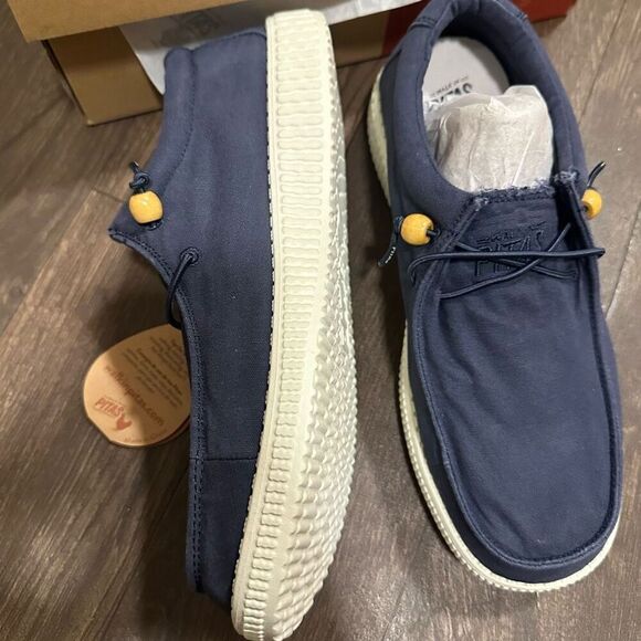 Pitas Dani navy blue slip on comfortable loafer 11 shoes - Picture 7 of 7